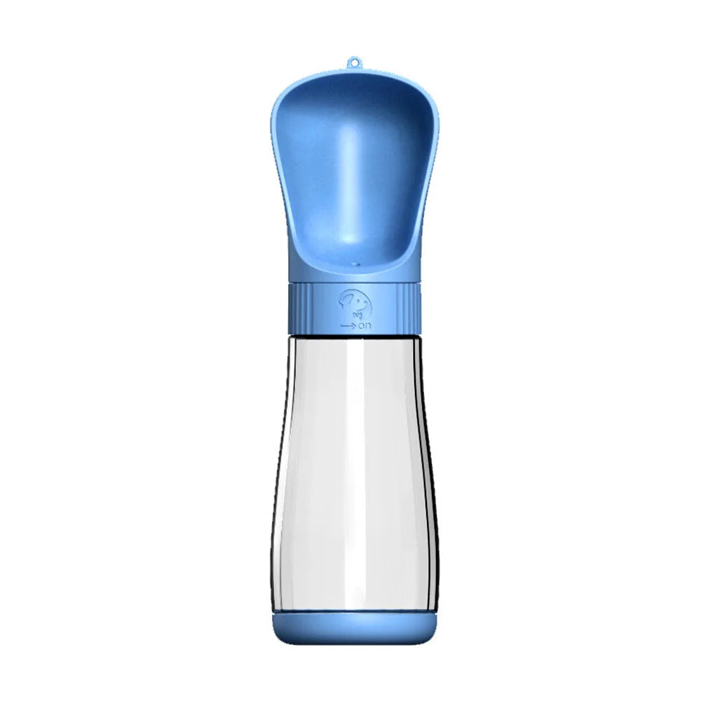 Portable Hundetrinkflasche Blau 510ml – Große Trinkflasche für Hunde auf Reisen