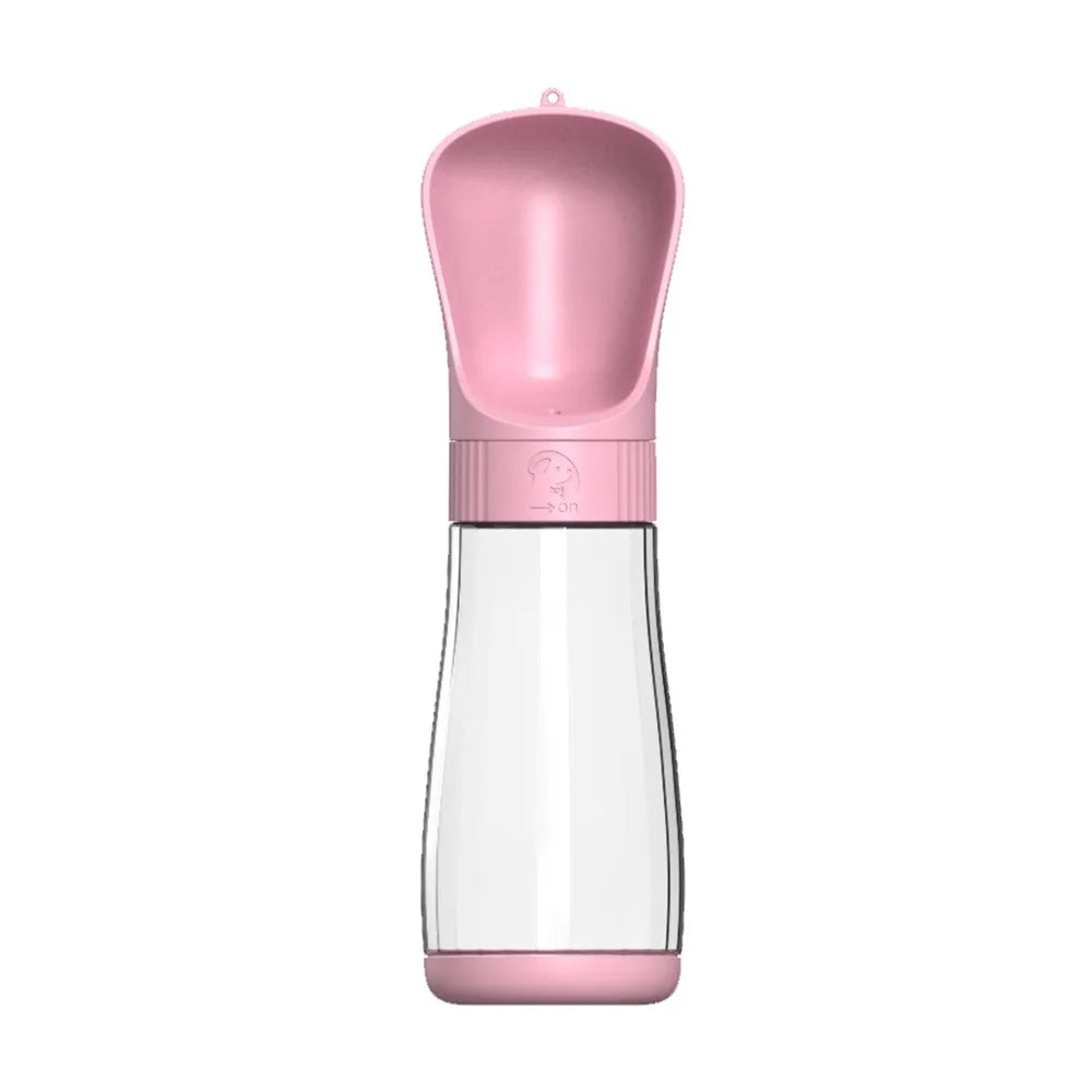 Portable Hundetrinkflasche Pink 510ml – Stylische Hundetrinkflasche für unterwegs
