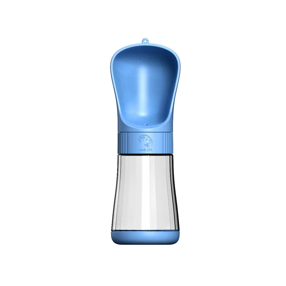 Portable Hundetrinkflasche Blau 330ml – Leichte Hundetrinkflasche für Spaziergänge