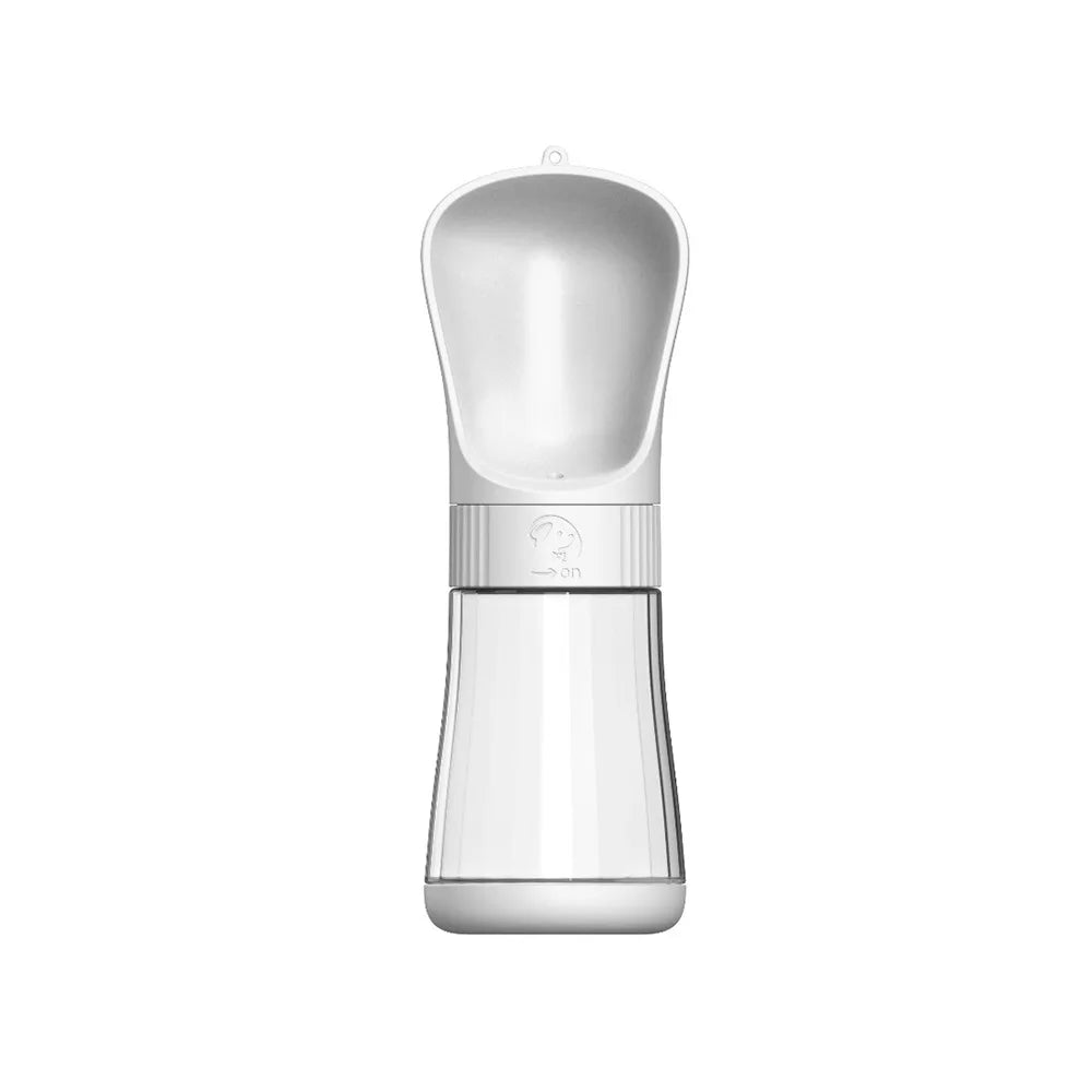 Portable Hundetrinkflasche Weiß 330ml – Kompakte Trinkflasche für Hunde