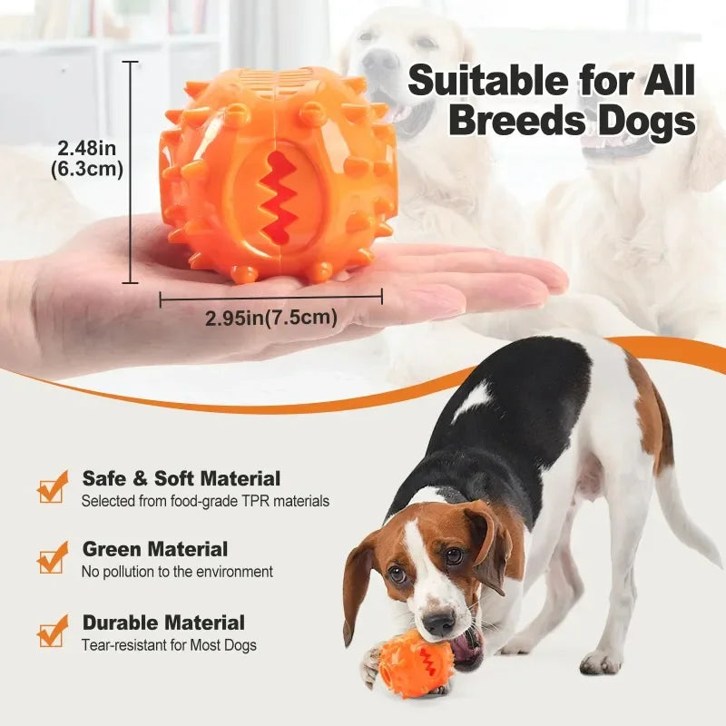 Hundekauspielzeug Ball in Gelb – Petix Premium