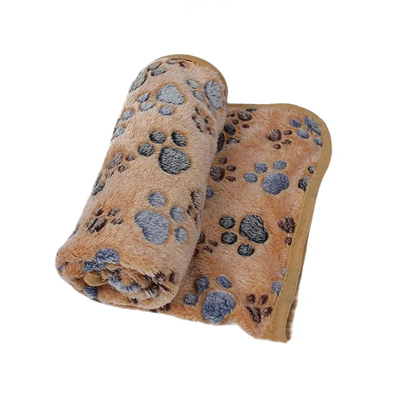 Tierdecke in Beige/Coffee – weich & waschbar