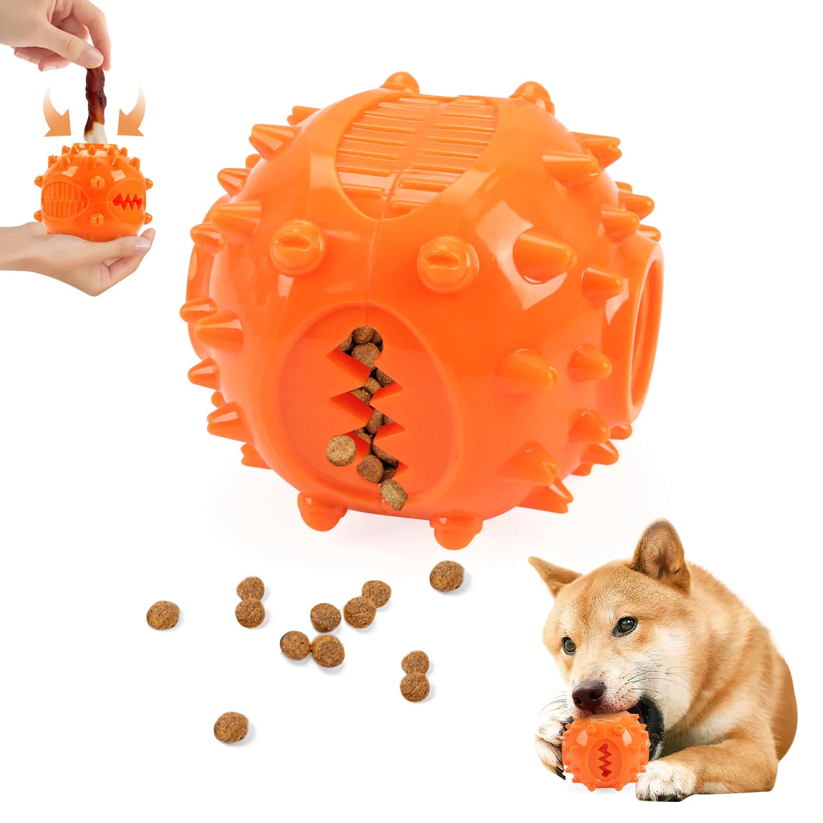 Hundespielzeug Ball mit Leckerli befüllen – einfache Handhabung